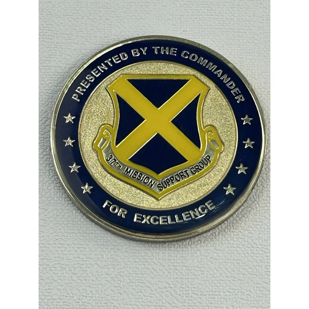37th Mission Support Group Challenge Coin Presented By The Commander USAF